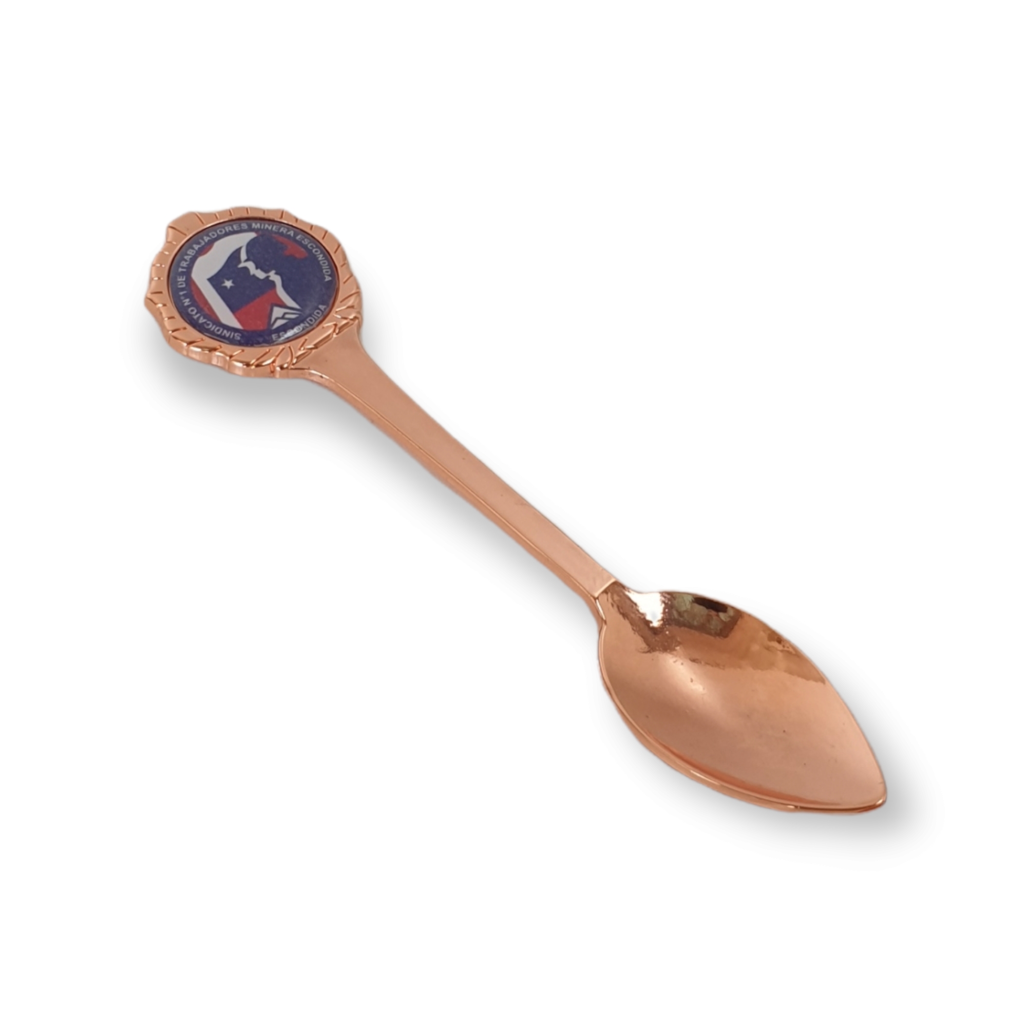 Cucharas De Colección Cobrizada Con Logo A Pedido