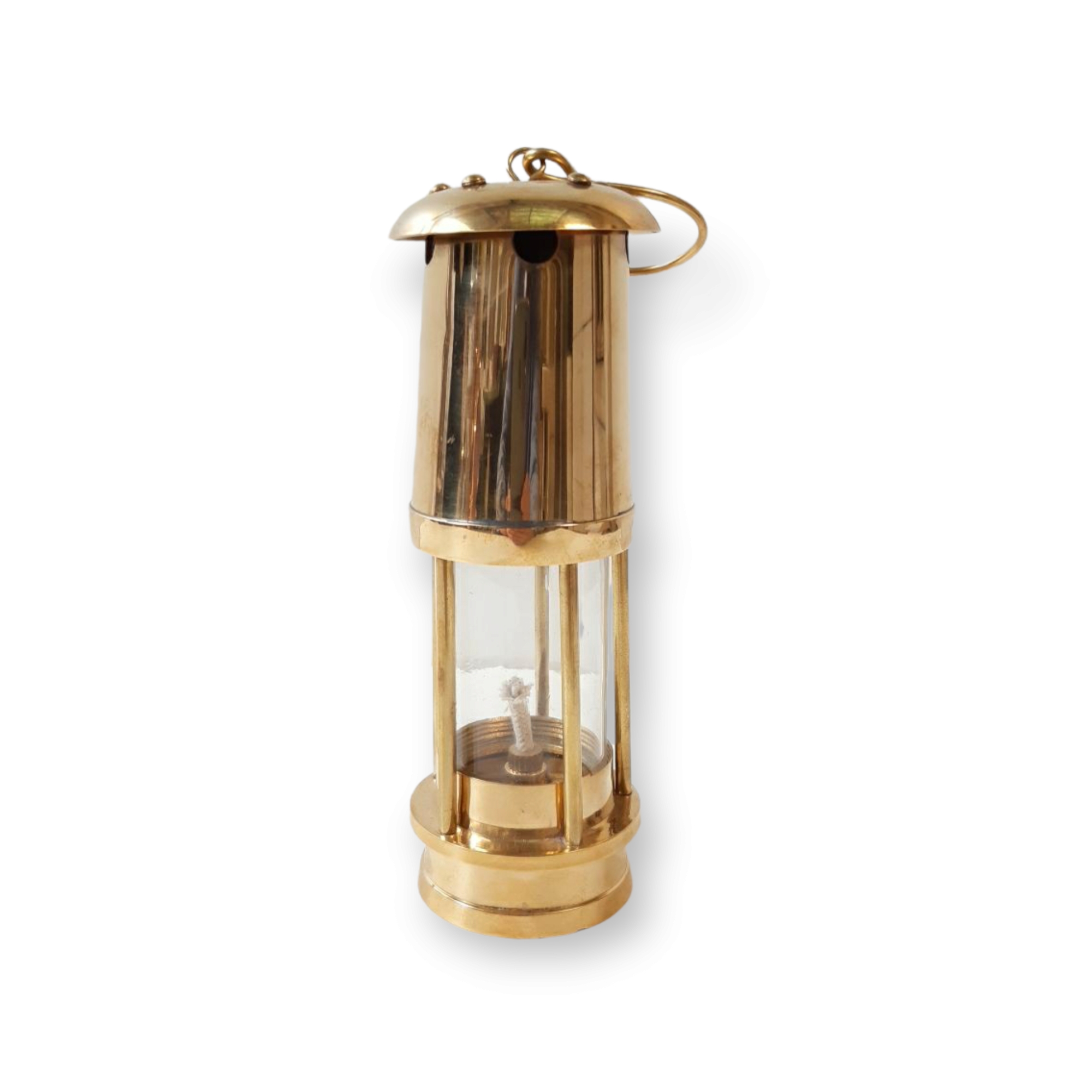 Lampara Minera 7" De Bronce