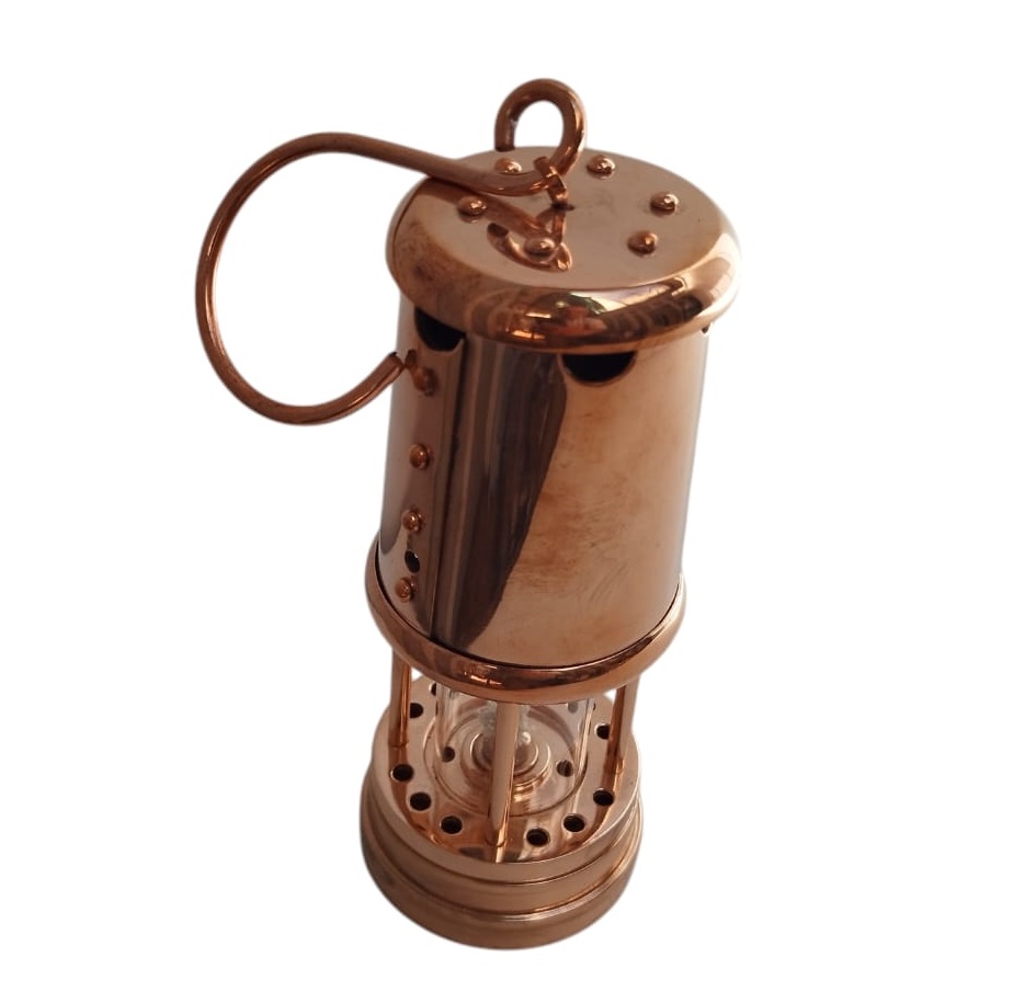 Lámpara Minera 7" De Cobre
