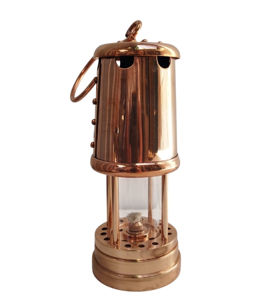 Lámpara Minera 7" De Cobre