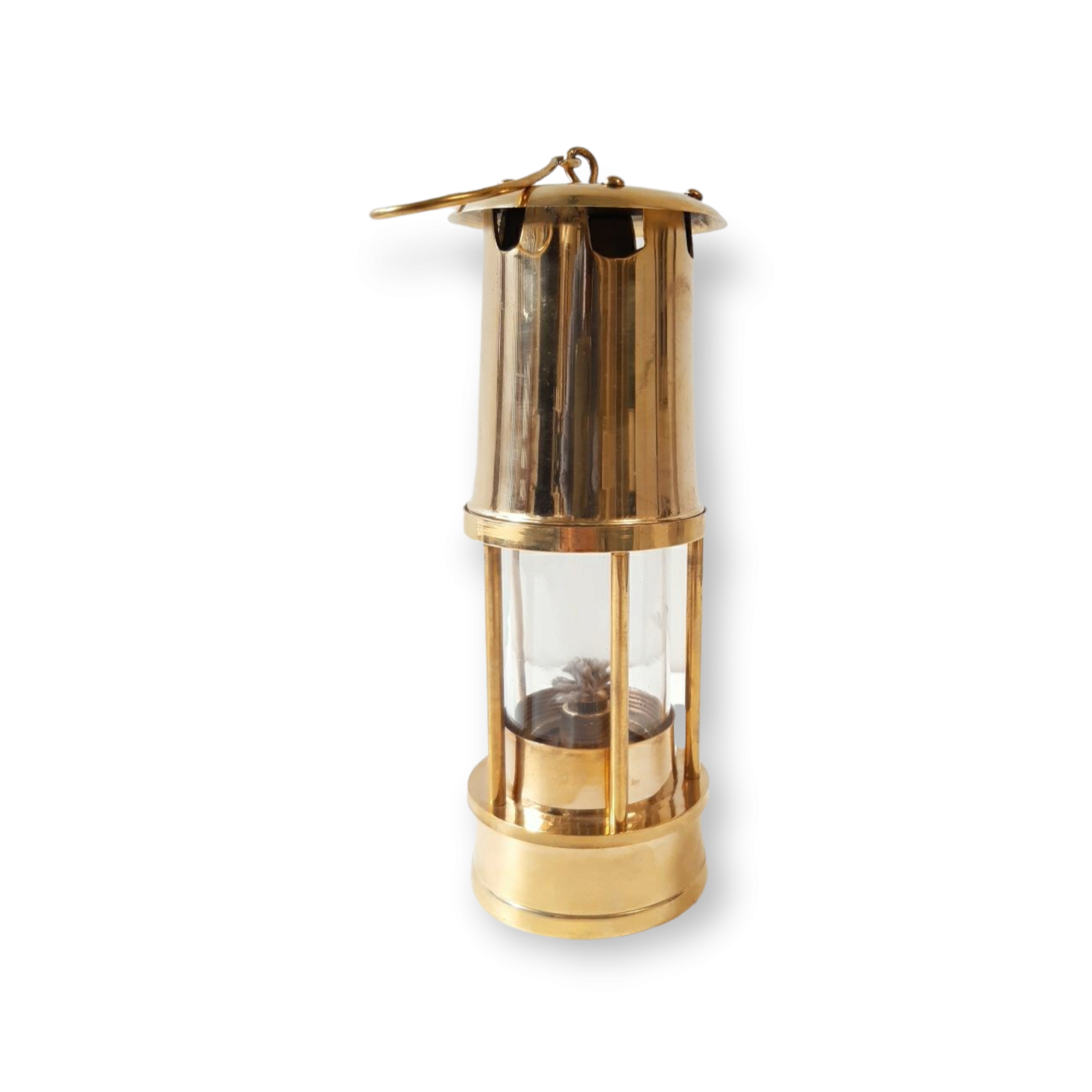 Lampara Minera 8" De Bronce
